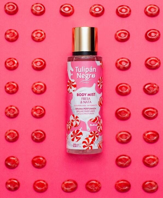 Body Mist Fresa y Nata – Tulipán Negro – 250ml